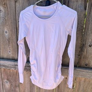 Athleta lavender Fitted Ribbed Long Sleeve Tee
